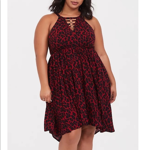 NWT red/black leopard dress - Picture 3 of 10